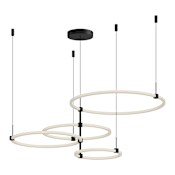 Kuzco Lighting Bruni 32" Wide 3000K LED Ring Chandelier Black