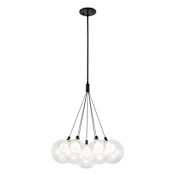 Kuzco Lighting Bolla 17" Wide LED Chandelier Black