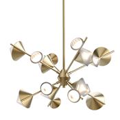 Kuzco Lighting Geode 25" Wide LED Abstract Sputnik Chandelier Brushed Gold