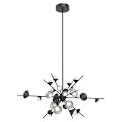 Kuzco Lighting Geode 48" Wide LED Sputnik Chandelier - 120-277V Black