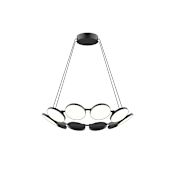 Kuzco Lighting Novel 25" Wide LED Ring Chandelier Black