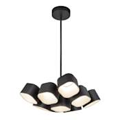 Kuzco Lighting Arena 18" Wide 9 Light LED Abstract Chandelier Black