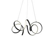 Kuzco Lighting Synergy 9-3/4" Tall LED Abstract Chandelier - 120-277V Black