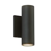 Kuzco Lighting Nordic 8" Tall Outdoor Wall Sconce Black