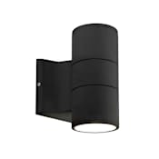 Kuzco Lighting Lund 7" Tall LED Outdoor Wall Sconce Black