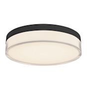 Kuzco Lighting Quara 7" Wide LED Flush Mount Drum Ceiling Fixture Black