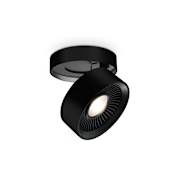 Kuzco Lighting Solo 5" Wide LED Semi-flush Drum Ceiling Fixture Black