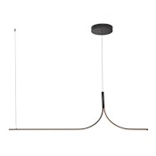Kuzco Lighting Thread 59" Wide LED Linear Chandelier Black