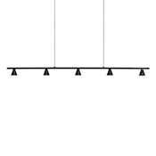 Kuzco Lighting Dune 48" Wide LED Suspension Linear Pendant Black