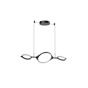 Kuzco Lighting Serif 34" Wide LED Abstract Chandelier Black