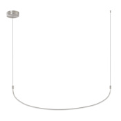 Kuzco Lighting Talis 47" Wide LED Linear Chandelier Brushed Nickel