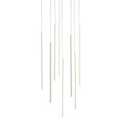 Kuzco Lighting Chute 19" Wide LED Multi Light Pendant White