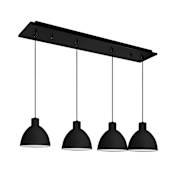 Kuzco Lighting Chroma 29" Wide Linear Chandelier Black
