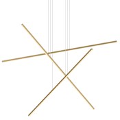 Kuzco Lighting Vega Minor 47" Wide 3 Light LED Multi Light Pendant Brushed Gold