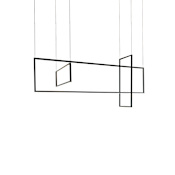 Kuzco Lighting Arkell 3 Light 19" Wide LED Abstract Chandelier - 120-277V Black