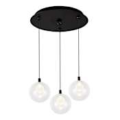 Kuzco Lighting Bolla 12" Wide Globe Chandelier Black
