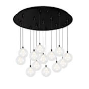 Kuzco Lighting Bolla 26" Wide Globe Chandelier Black
