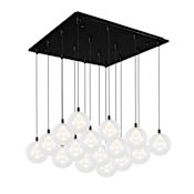 Kuzco Lighting Bolla 21" Wide Globe Chandelier Black