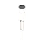 Kuzco Lighting Motif 13" Wide LED Suspension Multi Light Pendant - 120-277V Black