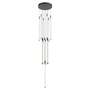 Kuzco Lighting Motif 13" Wide LED Suspension Multi Light Pendant Black