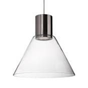 Kuzco Lighting Vanier 12" Wide LED Pendant Brushed Nickel
