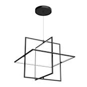 Kuzco Lighting Mondrian 28" Wide LED Abstract Chandelier Black