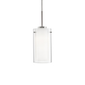 Kuzco Lighting Verona 7-1/8" Tall LED Mini Pendant Brushed Nickel