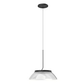 Kuzco Lighting Magellan 12" Wide LED Pendant Black / Light Guide