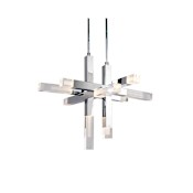 Kuzco Lighting Martelo 30" Wide LED Abstract Chandelier Chrome