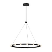 Kuzco Lighting Rezz 28" Wide LED Suspension Multi Light Pendant Black