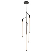 Kuzco Lighting Motif 46" Tall 2700K LED Multi Light Pendant Black