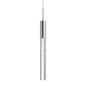 Kuzco Lighting Pendula 20-5/8" Tall LED Crystal Mini Pendant Brushed Nickel