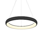 Kuzco Lighting Cortana 24" Wide LED Drum Chandelier Black