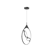 Kuzco Lighting Serif 24" Wide LED Pendant Black
