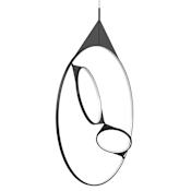Kuzco Lighting Serif 36" Wide LED Abstract Pendant Black