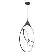Kuzco Lighting Serif 37" Wide LED Pendant - 120-277V Black