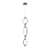 Kuzco Lighting Serif 15" Wide LED Pendant Black