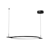 Kuzco Lighting Serif 34" Wide LED Suspension Linear Pendant Black