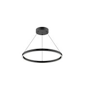 Kuzco Lighting Cerchio 24" Wide LED Suspension Pendant Black