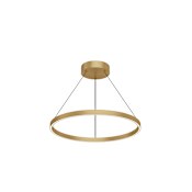 Kuzco Lighting Cerchio 24" Wide LED Ring Chandelier Brushed Gold