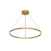 Kuzco Lighting Cerchio 32" Wide LED Ring Chandelier Brushed Gold