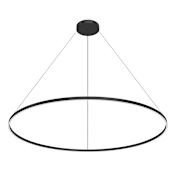 Kuzco Lighting Cerchio 71" Wide LED Suspension Pendant Black