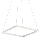 Kuzco Lighting Piazza 18" Wide LED Square Chandelier White