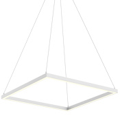 Kuzco Lighting Piazza 24" Wide LED Square Chandelier White