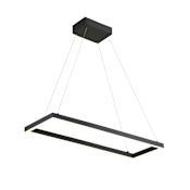 Kuzco Lighting Piazza 30" Wide LED Suspension Linear Pendant Black