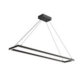Kuzco Lighting Piazza 48" Wide LED Suspension Linear Pendant Black