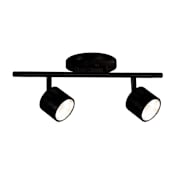 Kuzco Lighting Lyra 2 Light 5" Wide LED Fixed Rail Ceiling Fixture Black