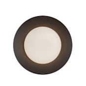 Kuzco Lighting Cleo 9" Tall LED Wall Sconce with Opal Glass Shade Black / Opal Glass