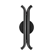 Kuzco Lighting Husk 14" Tall LED Wall Sconce Glossy Black