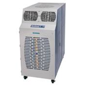 KwiKool 120,000 BTU 230V Commercial Air Cooled Portable Air Conditioner with Built-In Thermostat and Electronic Controls Blue / White